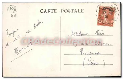 Arcis-sur-Aube — A Torre do Castelo — Gradassu-Royer, n° 108 — Verso