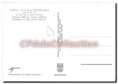 Jezioro Lasu Orientalnego — Widok z powietrza na obozowisko — Wydawnictwo "La Cigogne" — Rewers
