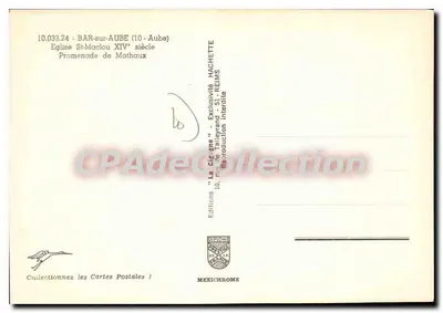 Bar-sur-Aube — Katedra Świętego Maclou XIV wieku — Wydawnictwo Diplomate — Rewers