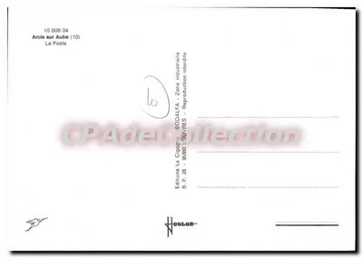 Arcis-sur-Aube — Biuro pocztowe PTT — Wydawnictwo Cigogne — Rewers