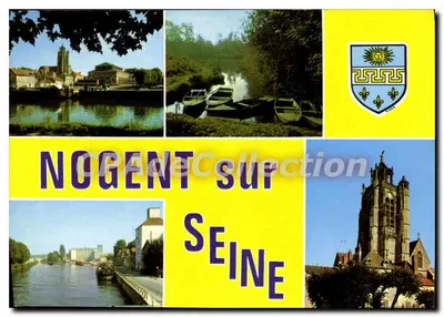 Nogent-sur-Seine — vista panorâmica — Edições 'La Cigogne' Hachette, série 10.268.59