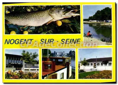 Nogent-sur-Seine — vista da cidade e do lago — Éditions Diplomchrome