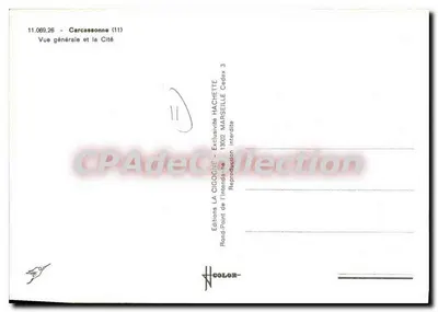 Carcassonne — Visão geral e a Cidade — Edições LA CIGOCNE — Verso