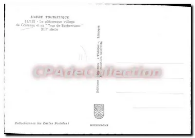 Gruissan — pitoresco vilarejo e Torre de Barberousse — XIIIº século — Edições Moulins & Théolier — Verso