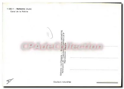 Kanal Robine — Narbonne (Aude) — Wydawnictwo Hachette — Rewers