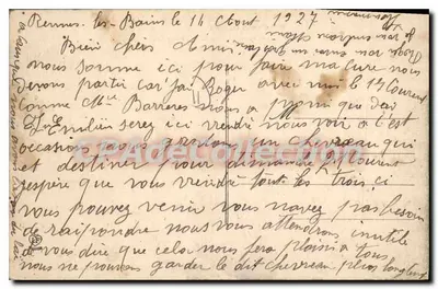 Rennes-les-Bains (Aude) — Trzęsący się skałka na Pla de la Cote — Fot. Labouche Fr. - Toulouse — Rewers
