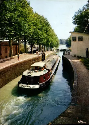 Canal do Midi — Échelle de Saint-Lôch — bateau Tramontane — éditeur Cing