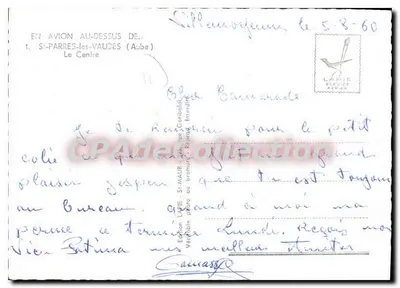Saint-Parres-les-Vaudez — vista aerea — Edizione Lapie — Verso