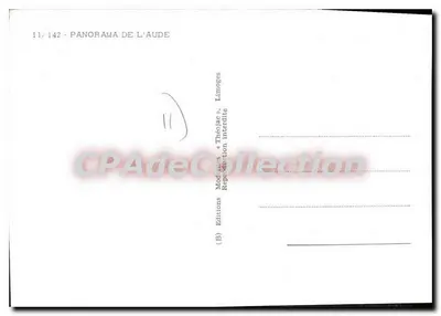 Panorama Aude — 11/142 — Wydawnictwo Modéras, Limoges — Rewers