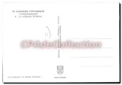 Castelnaudary — A colegiata São Miguel — Edições Modernas à Théodic — Verso