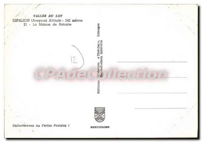 Espalion — Dom Emerytalny — Wydawnictwo Modernes « Théolac » — Rewers