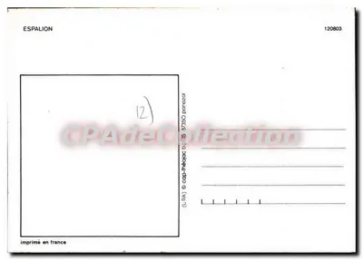 Blason d'Espalion — adesivo lavabile in vinile — editore Espalion — Verso