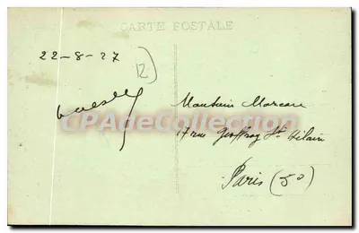 Estaining (Aveyron) — Castello e Ponte sul Lot — Tipografia F. Carrère, Rodez — Verso