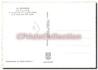 Estaining — O castelo dos séculos XV e XVI e o antigo ponte do século XIII — Éditions Diplomate — Verso