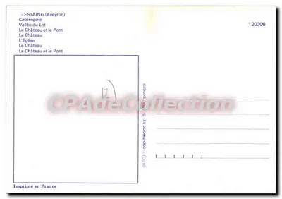 Estaining — Aveyron — kolekcja Amitiés d'Estaining — Rewers