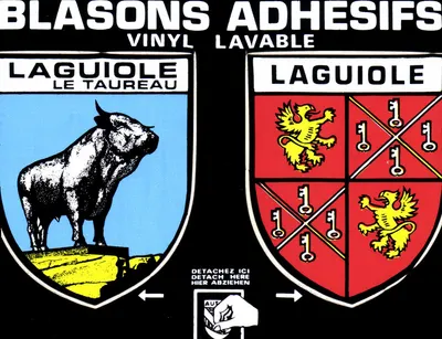 Laguioule Le Taureau — Blasons adesivos de vinil lavável — Éditions CAP Théou
