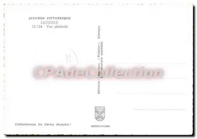 Laguiole — Aveyron pittoresque — Edições Mexichrome, n°12/134 — Verso