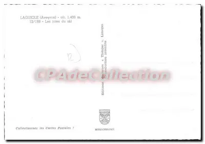 Laguiole (Aveyron) — As alegrias do esqui — Éditions Diplomates & Théolac — Verso