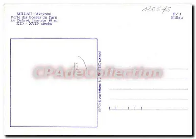 Millau — O Sino — Adesivo — Verso