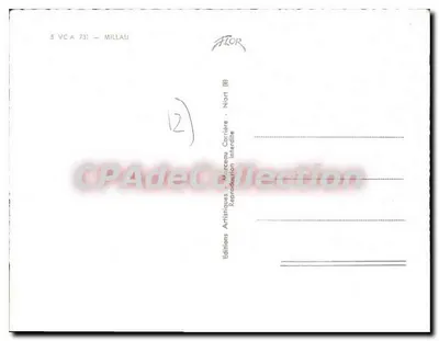 Willau — Ogólny widok, Belfier, Plac Emma Calvet, Czerwony zachód nad Tarnem — Wydawnictwo Artystyczne Marceau Carrière — Rewers