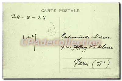 Avenida Victor Hugo em Rodez — vista urbana com carro e pedestres — Imp. Carrère, Rodez — Verso