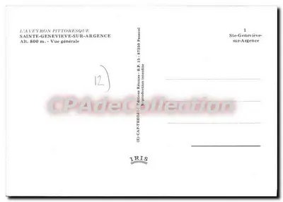 Sainte-Geneviève-sur-Argence — Vista geral — IRIS — Verso