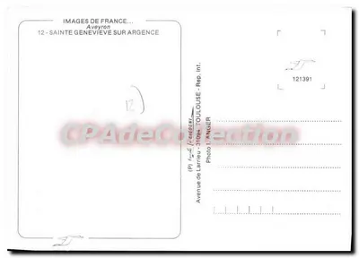 Sainte-Geneviève-sur-Argeçne — korty tenisowe — Images de France, Photo de Larrieu — Rewers