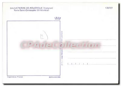 Sauveterre-de-Rouergue — Brama św. Chrystofora (XIII wiek) — IRIS 120727 — Rewers