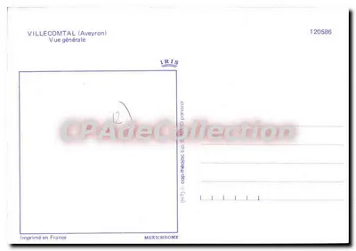 Villecomtal (Aveyron) — Vista geral — IRIS 120586 — Verso