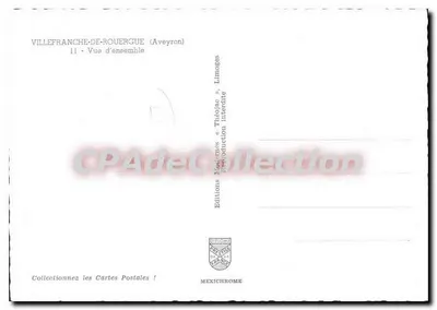 Villefranche-de-Rouergue — Vista geral — Edições Médiéennes & Théolac — Verso