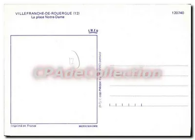 Villefranche-de-Rouergue — Plac Notre-Dame — IRIS 120740 — Rewers