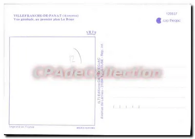 Villefranche-de-Panat — Ogólny widok, na pierwszym planie La Besse — IRIS — Rewers