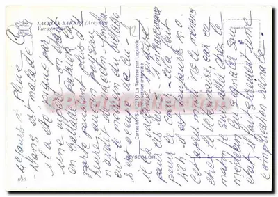 Lacroix-Barnier (Aveyron) — Ogólny widok wioski — Karty MYS-12010 — Rewers