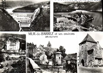 Mur-de-Barrez e seus arredores — Aveyron — editor não visível, número de série ilegível