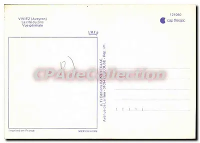 Viviez (Aveyron) — Miasto cyny — Wydawnictwo Larrieu — Rewers