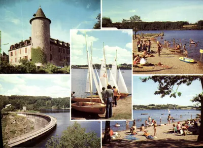 Lago de Pareloup — Hostellerie du Levezou (século XV) — CPADeCollection