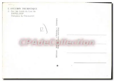 Camping do Caussanel — PARELOUP — Edições Théoljac — Verso