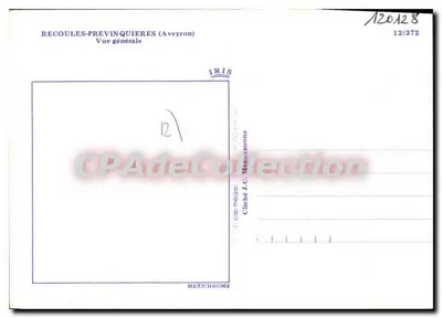 Recoules-Previniqieres — Vista geral — IRIS n°12/372 — Verso