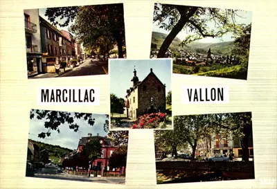 Marcillac-Vallon (Aveyron) — vista geral e locais — IRIS MEXICHROME