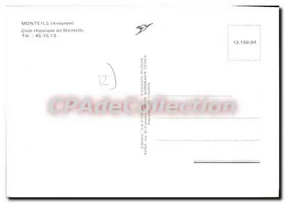 Equitação — Sala de treinamento em La Cisogne — Edições 'La Cisogne' — Verso