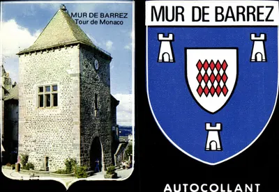 Muro de Barrez — Torre de Mônaco — Autocolante