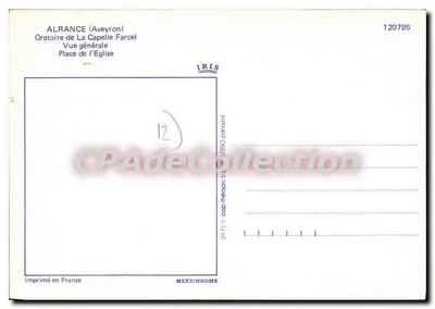 Alrance — Oratório de La Capelle Farcel — IRIS — Verso