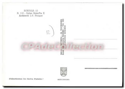 Igreja São Pio X — Bozouls — Edição Butena — Verso