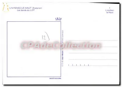 Livinhac-le-Haut — As margens do Lot — IRIS MEXICHROME n°1 — Verso