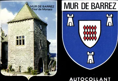 Mur de Barrez — Torre de Mônaco — Adesivo