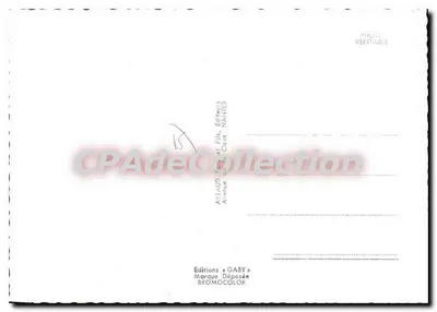 Cantal — Carte postal panorâmica com mapa do departamento — Éditions Gaby, Nantes — Verso