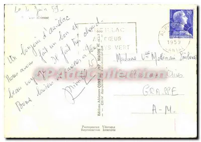 Aurillac — widok z powietrza — Éditions Aériennes — Rewers