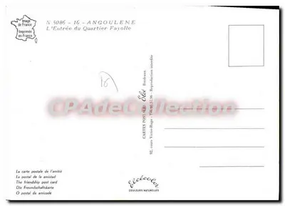 Bairro Fayolle — Entrada do bairro militar — Editor Elée, N° 5086 — Verso