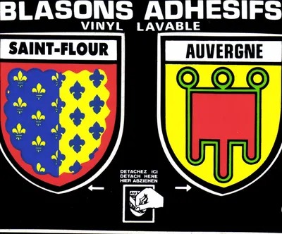 Saint-Flour — Auvergne — Blasons adhésifs vinyle lavable