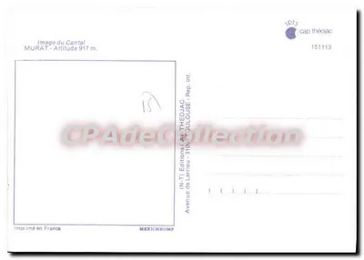 Murat... w Auvergnie — Autoklejka — Éditions de Larrieu — Rewers
